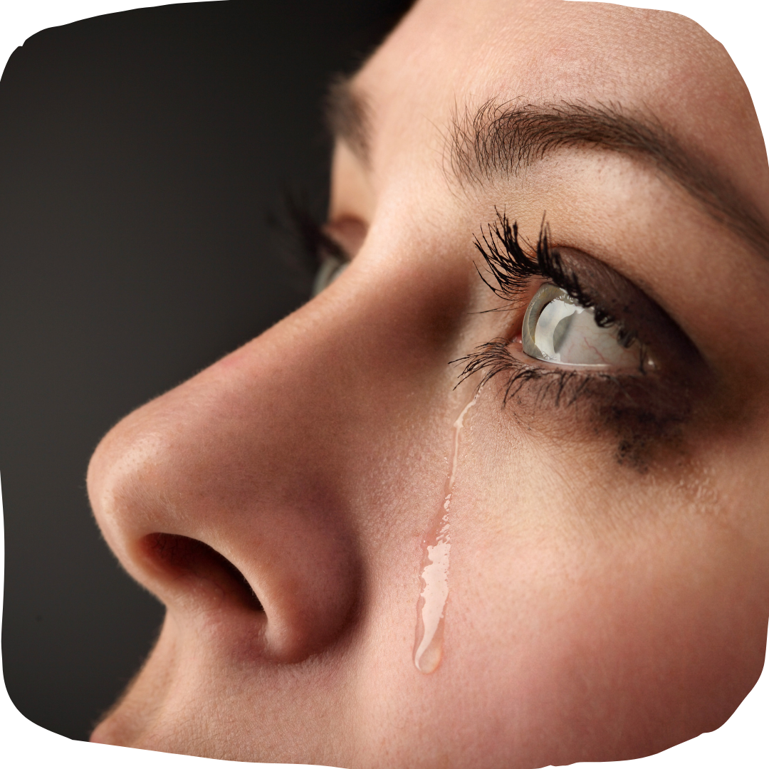 Barren woman crying